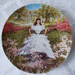Gone With the Wind collector plate of by artist Raymond Kursàr.
